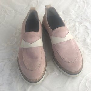 Boemos Pink Suede Loafers